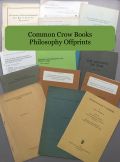 Philosophy offprints & first editions
