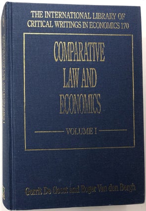 Item #0041381 Comparative Law and Economics, Volume I. Gerrit De Geest, Ed