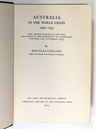 Australia in the World Crisis, 1929--1933