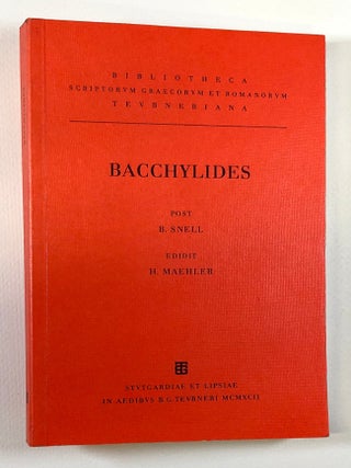 Item #0044288 Bachhylides. B. Snell, H. Maehler, edit and comment
