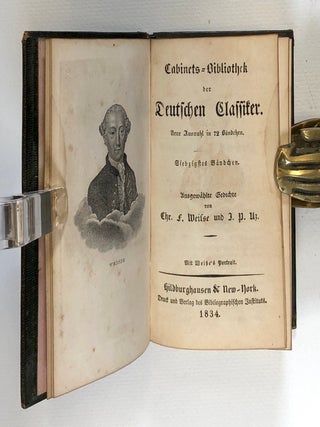Ausgewaehlte Gedichte Von Chr. F. Weisse Un J. P. Uz; Mit Anthologie Aus Den Gedichten Von J. H. Voss; Mit Genius Der Dichter Ludwig Teick Und Novalis; Mit Wilhelmine, Von V. Thuemmel. (Cabinets-Bibliotek Der Deutschen Classiker)