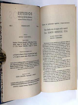 Estudios; Revist De Cultura Hispanica