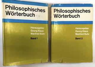 Item #0044823 Philosophishes Worterbuch; Woerterbuch. Georg Klaus, Manfred Buhr, edit