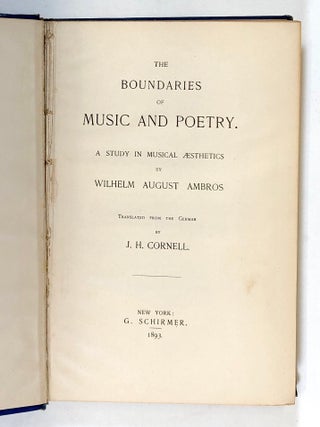 The Boundaries of Music and Poetry