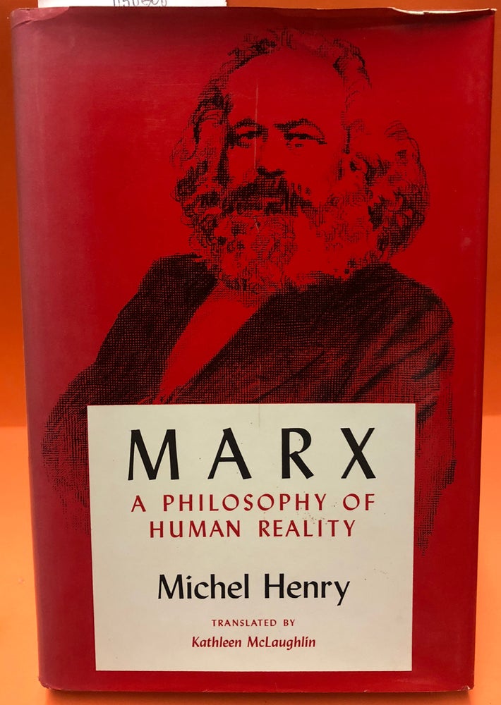 Item #0050568 Marx: A Philosophy of Human Reality. Michel Henry.