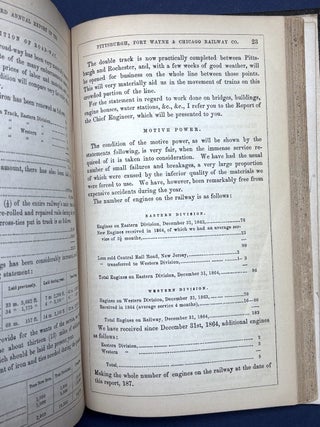 The Pittsburgh, Fort Wayne & Chicago Railway, bound volume of 5 pamphlets, 1862-1865