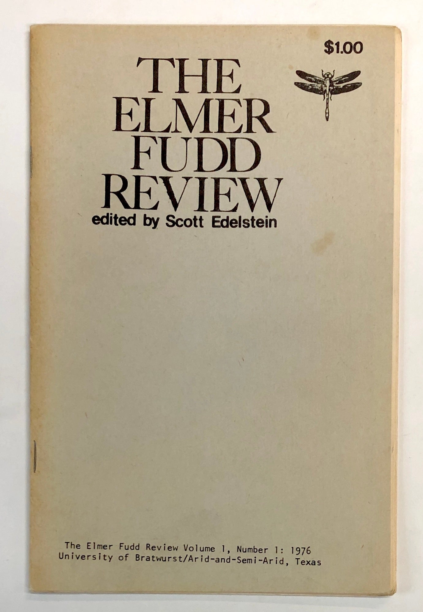 The Elmer Fudd Review, Vol. 1, No. 1 | Scott Edelstein