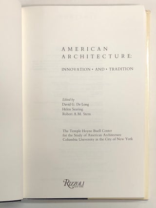 American Architecture: Innovation and Tradition