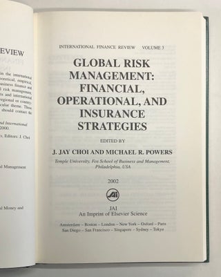 Global Risk Management: Financial, Operational, and Insurance Strategies