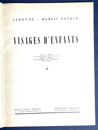 Visages d’enfants (1946) signed by Natkin