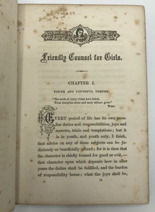 Friendly Counsel for Girls; or, Words in Season