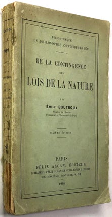 Item #0072306 De la Contingence des Lois de la Nature, Sixieme Edition. Emile Boutroux