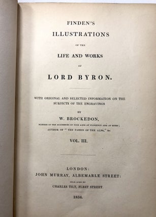 Finden's Illustrations of the Life and Works of Lord Byron, Volume III (vol 3 only)
