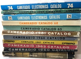 Cameradio Electronics, 11 catalogs: 1956, 1957, 1959, 1960, 1961, 1963, 1964, 1965, 1968, 1972, 1974