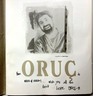 Oruc, signed exhibition catalog with loose plates