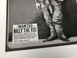 Patrick Oliphant, suite of Six Etchings: Mea Culpa, Billy The Kid, Second Time, Cell Phone, The Hollow Man, A Millennium Story