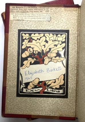 Old Ballads, Historical and Narrative, with some of Modern Date; Now First Collected, and reprinted from rare Copies, with notes, Volume the First and Second (2 volume set)