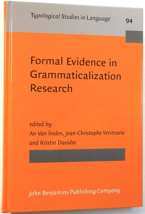 Item #0074153 Formal Evidence in Grammaticalization Research (Typological Studies in Language...