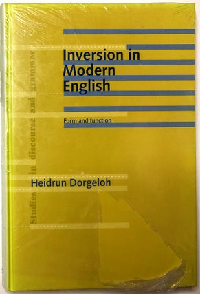 Item #0074243 Inversion in Modern English: Form and Function (Studies in Discourse and Grammar...
