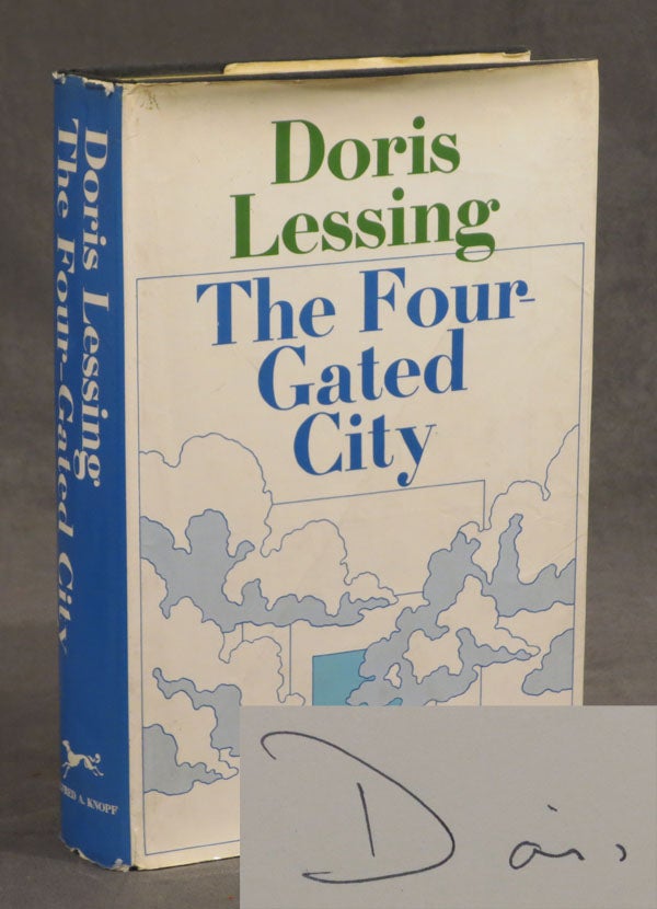 Item #0076656 The Four-Gated City (volume five (5) of Children of Violence), inscribed by the author. Doris Lessing.