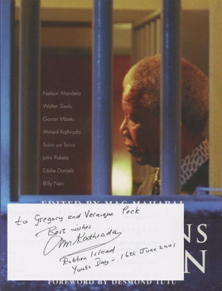 Item #0079366 Reflections in Prison -- inscribed by Ahmed Kathrada to actor Gregory Peck and his...
