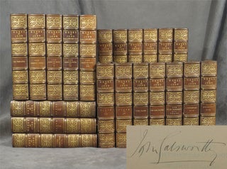 Item #0080012 The Works of John Galsworthy, 21 volumes, Manaton Edition, signed by the author in...
