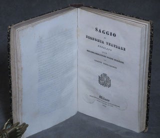Cenni Teorico-Pratici sulle Aziende Teatrali... bound with Saggio di Economia Teatrale dedicato alle Melodrammatiche Scene Italiane