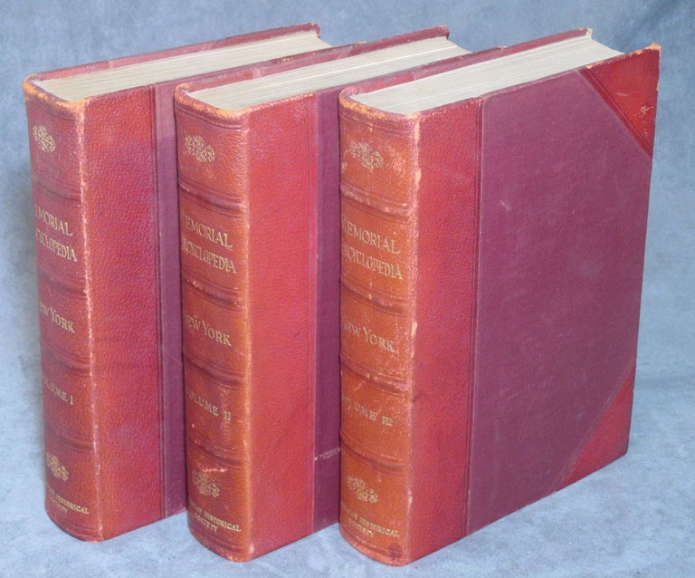 Item #0081159 Memorial Encyclopedia of the State of New York, complete set in 3 volumes. Charles Elliott Fitch.