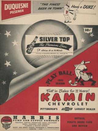 Item #0081615 Pittsburgh Pirates vs. New York Giants -- program for regular season game, 1953....