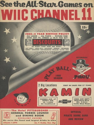 Item #0081617 Pittsburgh Pirates vs. St. Louis Cardinals -- program for regular season game,...