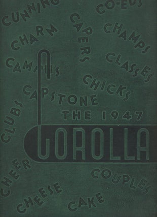 The Corolla 1947, yearbook of the University of Alabama, featuring early photos of Harper Lee, plus the 1948 Corolla and 1944 Bells and Pomegranates from Huntingdon College where Lee studied before transferring to Alabama