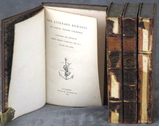 Item #0081794 The Literary Remains of Samuel Taylor Coleridge, in 4 volumes. Samuel Taylor...
