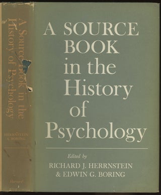 Item #0083489 A Source Book in the History of Psychology. Richard J. Herrnstein, Edwin G. Boring