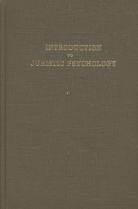 Item #0083841 Introduction to Juristic Psychology. Prabodh Chandra Bose, Charles Bahn, intro