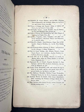A Catalogue of the Prints, Property of Robert Grave, 1826-1827, Parts I & II