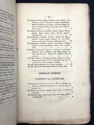 A Catalogue of the Prints, Property of Robert Grave, 1826-1827, Parts I & II
