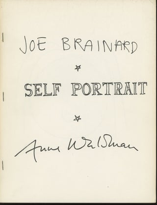 Item #0084246 Self Portrait. Joe Brainard, Anne Waldman