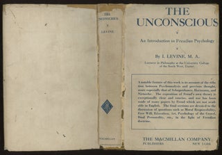 Item #0084977 The Unconscious: An Introduction to Freudian Psychology. Israel Levine, Sigmund Freud