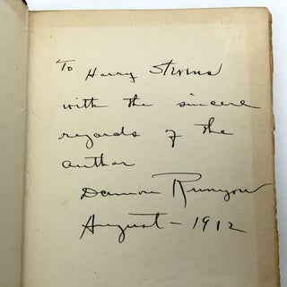 The Tents of Trouble (Ballads of the Wanderbund, and Other Verse) -- inscribed to Harry Stevens, inventor of the hotdog