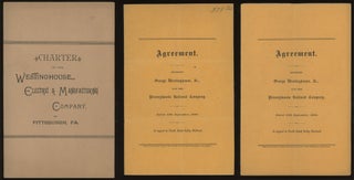 Item #0086142 Rare Westinghouse pamphlets: Charter of the Westinghouse Electric and Manufacturing...