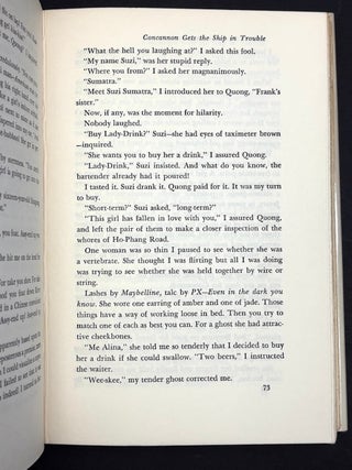 Notes from a Sea Diary (1965) inscribed to his editor with cat drawings