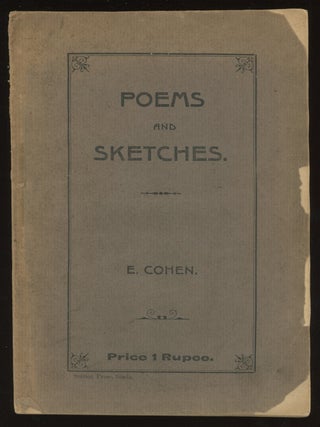 Item #0086332 Poems and Sketches. E. Cohen