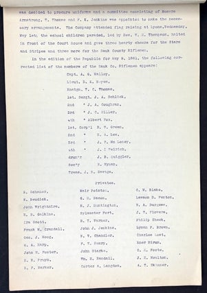 Wisconsin in the Civil War: ca. 1900 unique book from Baraboo Republic