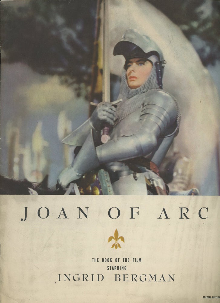 Item #0086462 Joan of Arc: The Book of the Film Starring Ingrid Bergman [promotional pamphlet]. Joan of Arc Ingrid Bergman, Hollywood.