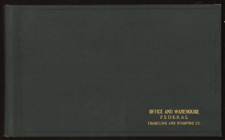Item #0086484 Photobook showing the construction of the Office and Warehouse of the Federal Enameling and Stamping Co., in 16 photos. Federal Enameling, Stamping Co.