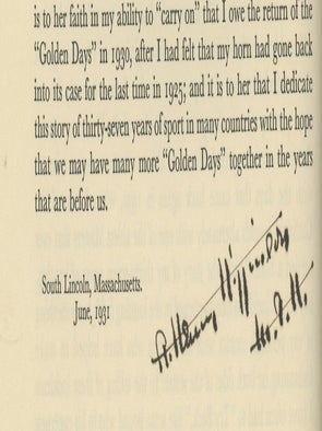 Try Back: A Huntsman's Reminiscences -- 1/401 copies signed by the author