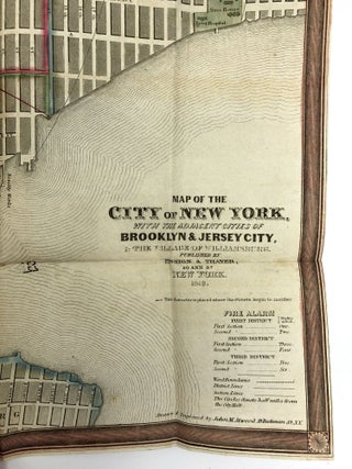 Map of the City of New York with the Adjacent Cities of Brooklyn & Jersey City, and the Village of Williamsburg; With a Street Directory of the City of New York