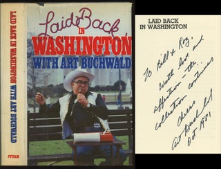 5 books by Art Buchwald, all signed or inscribed to his editor William Targ: More Caviar, Don't Forget to Write, The Establishment is Alive and Well in Washington, Down the Seine and Up the Potomac, Laid Back in Washington