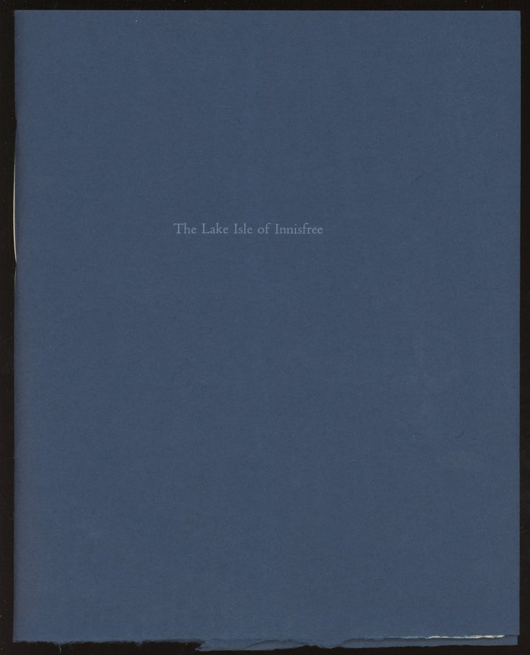Item #0087022 The Lake Isle of Innisfree. Roslyn, William Targ, W. B. Yeats.