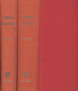 Item #0087145 Lombard Architecture, 2 Vols.--Volume I & Volume II: Monuments, Abbazia Di Albino,...